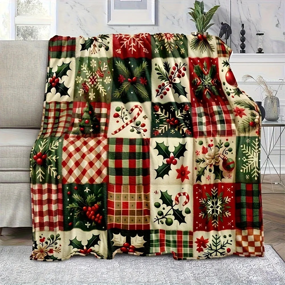 Plaid canapé Noël | Flanelle Cocooning
