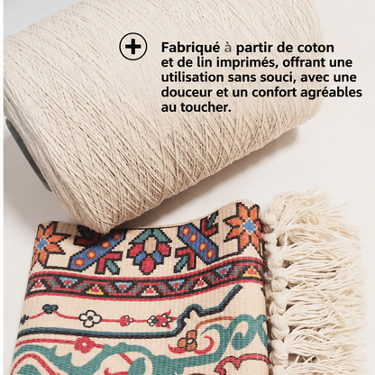 Tapis salon élégant | tissé à motifs géométriques