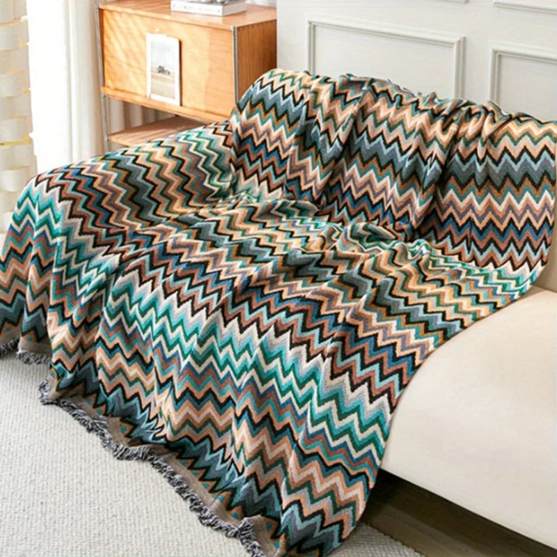 JETE DE CANAPE | JACQUARD REVERSIBLE
