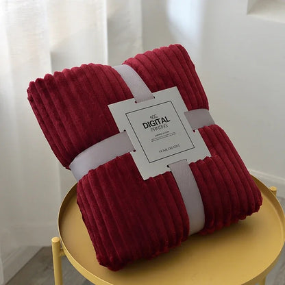 Plaid canapé | Velours Corail